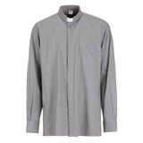 Camicia 100% Cotone - Grigio - Clergy - Manica Lunga