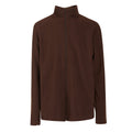 Giacca in Pile - Collo Alto - Marrone