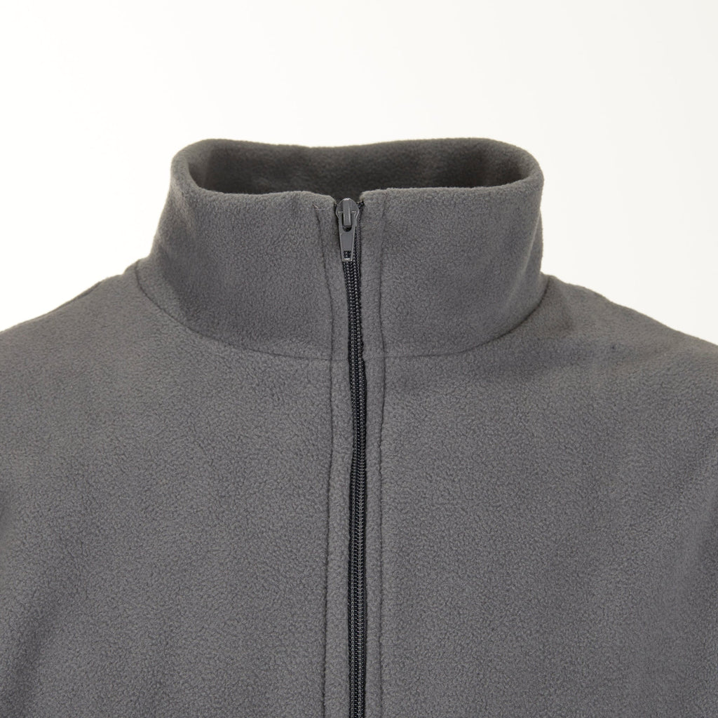 Giacca in Pile - Collo Alto - Grigio