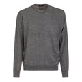 Maglione Girocollo - Grigio - Misto Lana Merinos - Manica Lunga