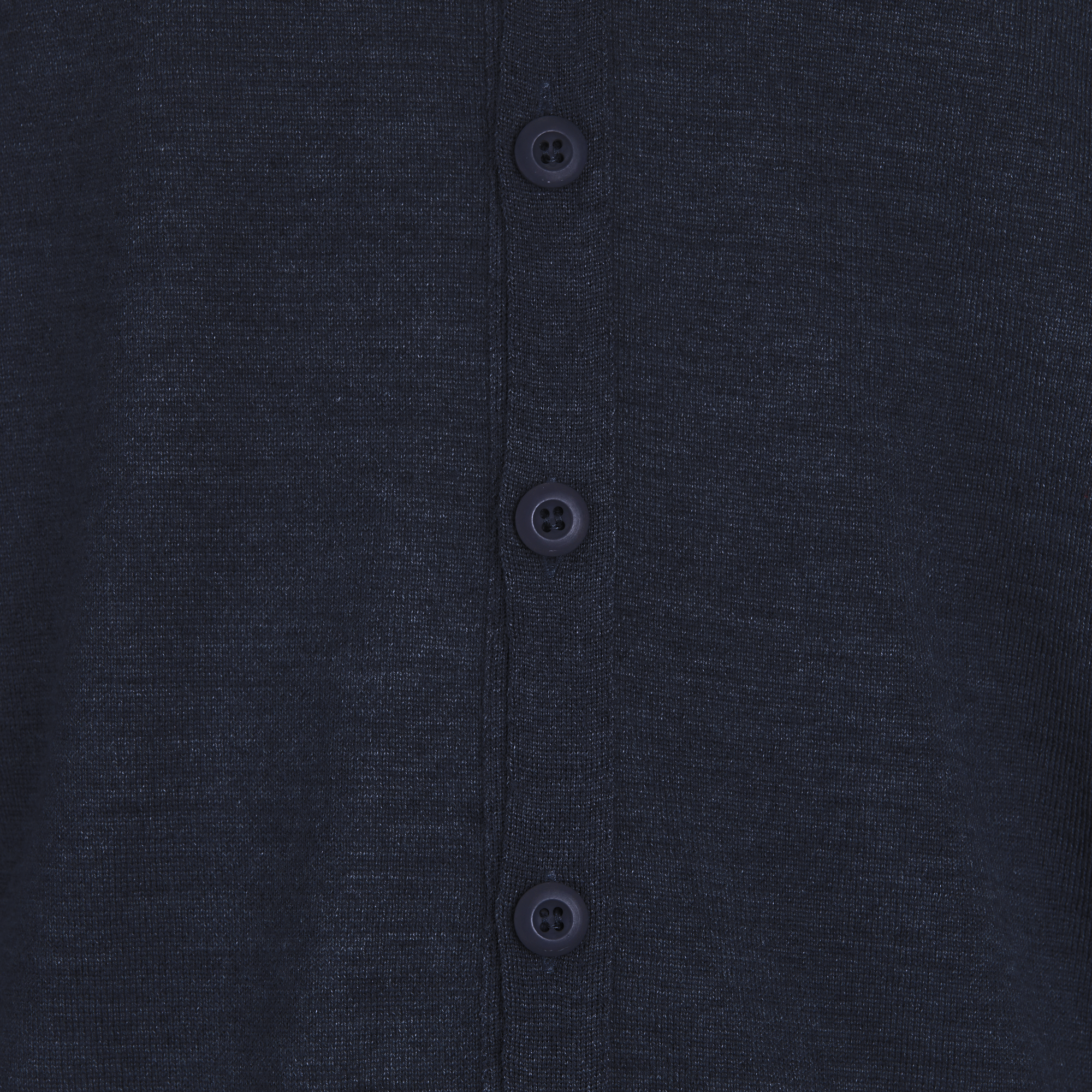 Cárdigan - Azul - Mezcla de lana merino - Mangas largas - Con botones