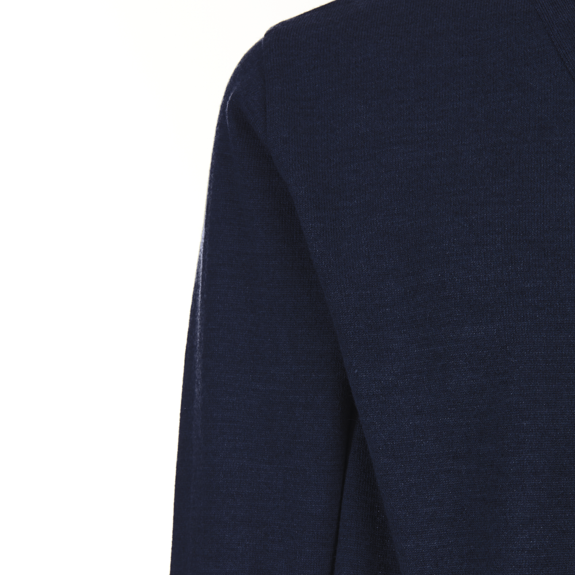 Cárdigan - Azul - Mezcla de lana merino - Mangas largas - Con botones