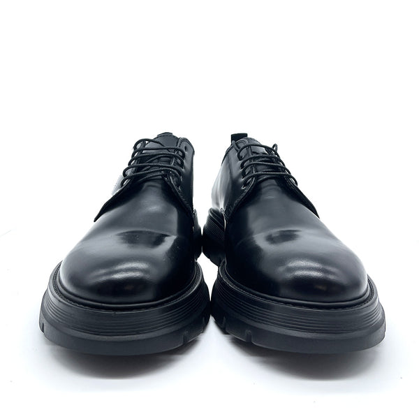 Niskie buty - Skórzane - Czarny