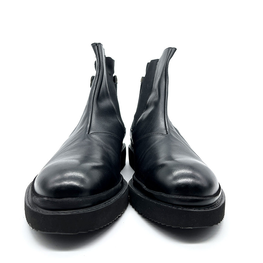 Stivale Gambaletto - Nero - in vera Pelle