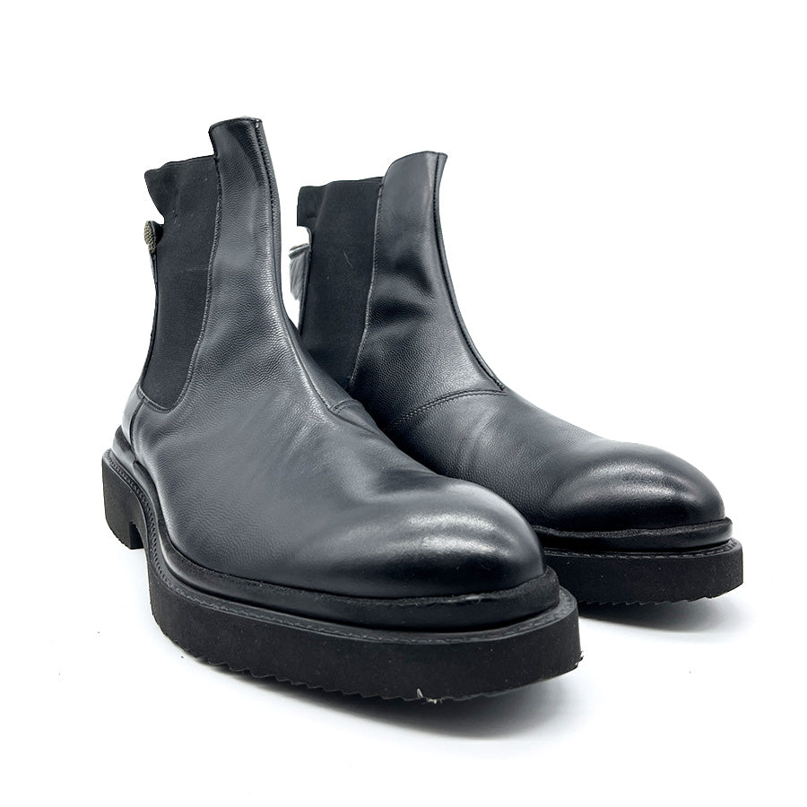 Botte à hauteur de genou - Bleu - Cuir véritable