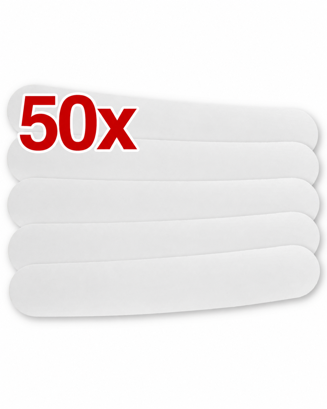 SET de 50x Golas Brancas Para Camisas Do Clero
