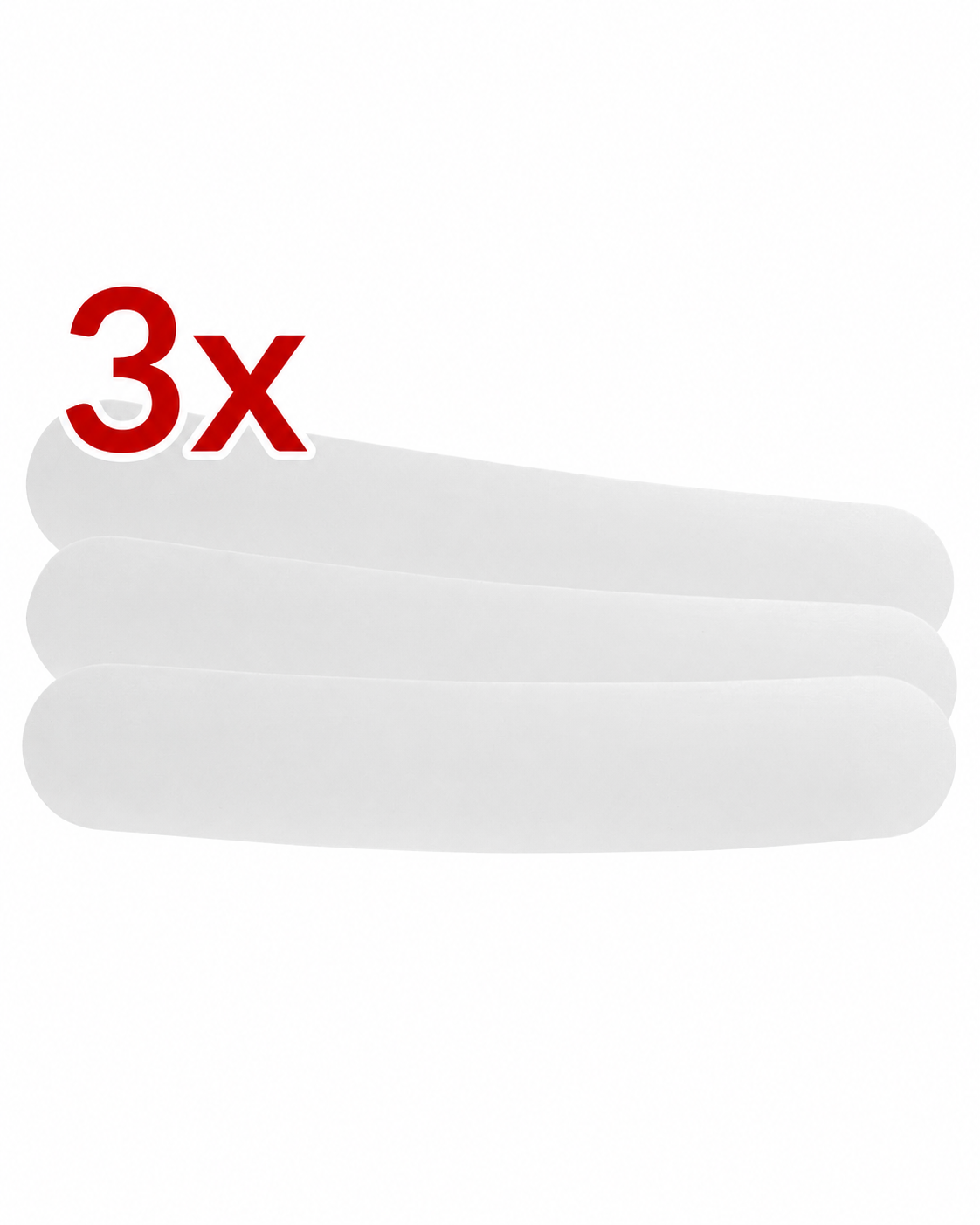 SET de 3x Golas Brancas Para Camisas Do Clero