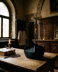 Tricorn - Black - with pompoms