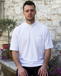 Polo Piquet - Bianco - 100% Cotone - Manica Corta