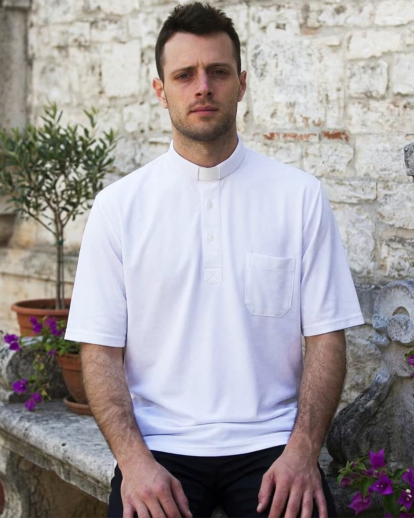 Polo Piquet - Bianco - 100% Cotone - Manica Corta