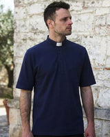 Polo Piquet - Blu - 100% Cotone - Manica Corta