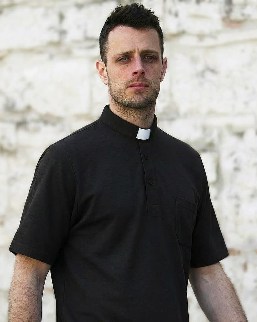 Polo Piquet - Nero - 100% Cotone - Manica Corta