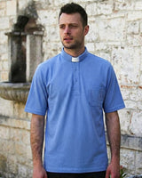 Polo Piquet - Azul claro - 100% Algodão - Manga Curta