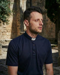 Polo in Filo di Scozia - Blu - 100% Cotone Fresco - Manica Corta