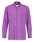 Camisa de polialgodón - Morada - Roman - Manga larga