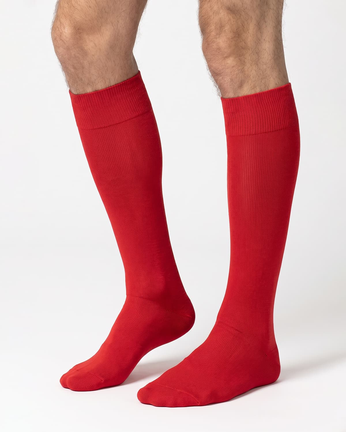 Calze Lunghe - Rosso - Filo di Scozia