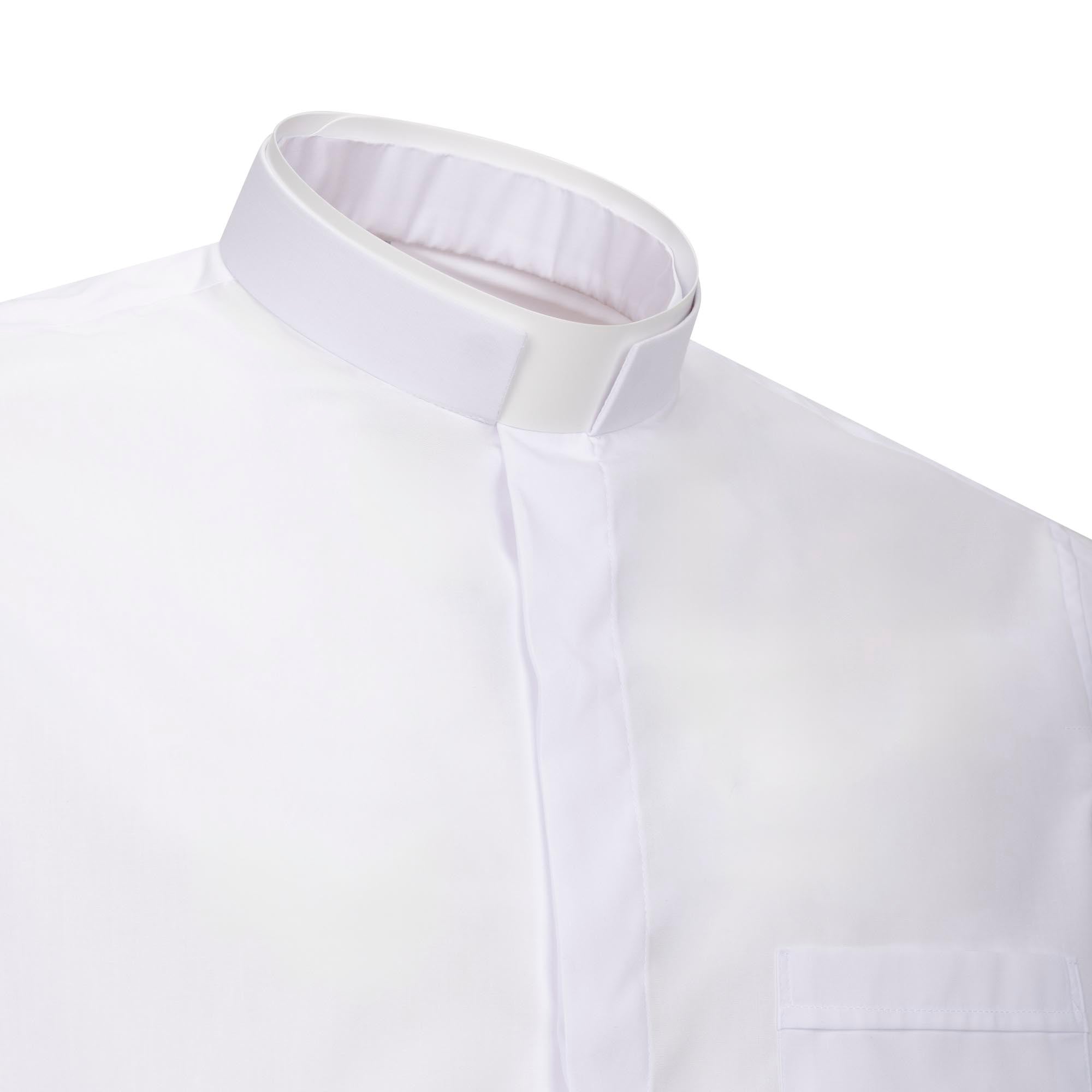 Camisa 100% Algodón - Romana - Blanca - Manga Larga