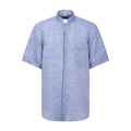 NEW - Camicia in Lino - Celeste - Clergy - Manica Corta