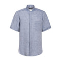 NEW - Camicia in Lino - Denim - Clergy - Manica Corta