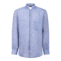 NEW - Camicia in Lino - Celeste - Romano - Manica Lunga