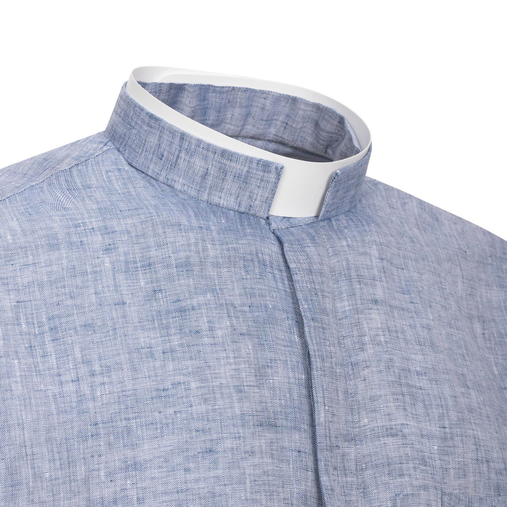 NEW - Camisa de lino - Negro - Clero - Manga Larga