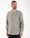 NEW - Camicia in Lino - Grigio Scuro - Romano - Manica Lunga