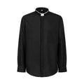 NEW - Camicia in Lino - Nero - Romano - Manica Lunga
