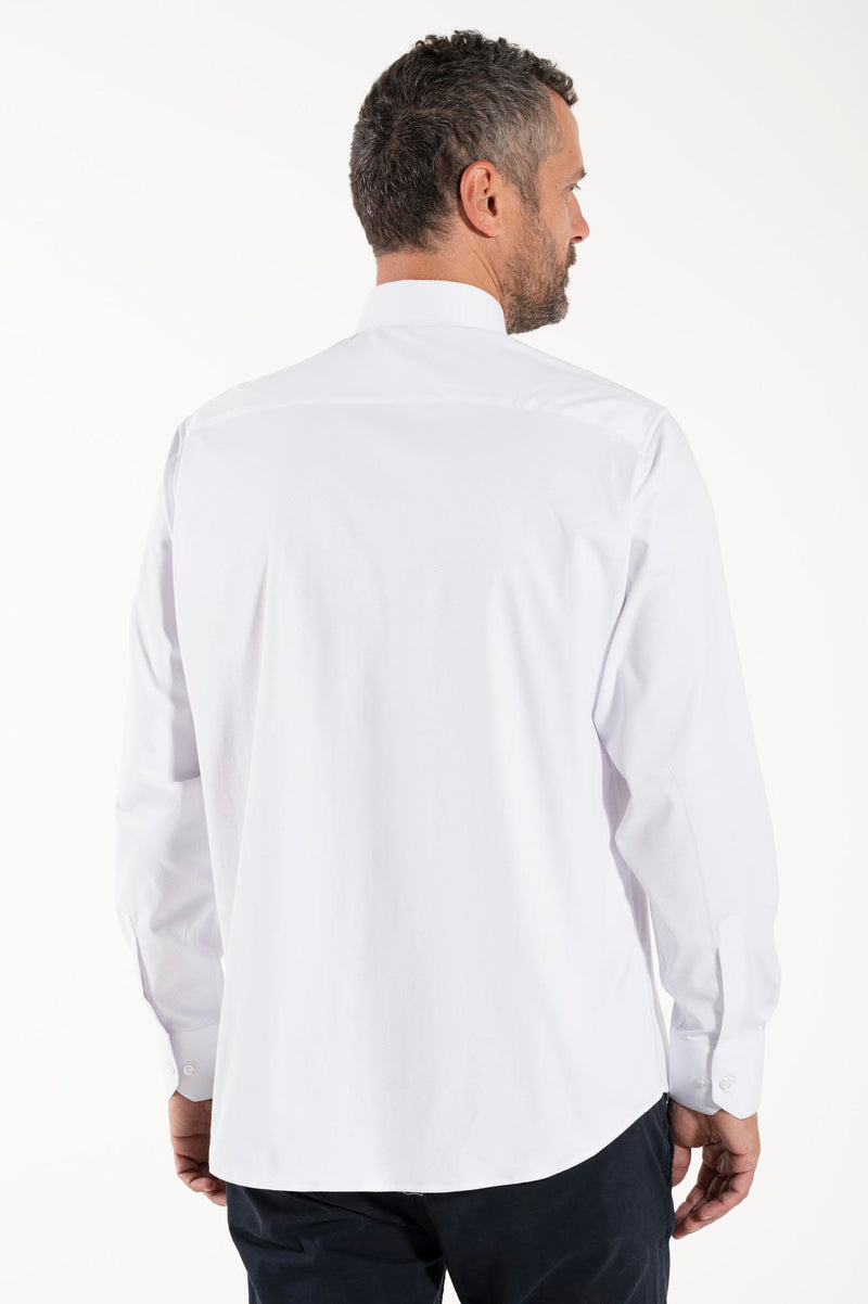 Camicia Avignone - Bianco - Borghese - Elasticizzata - Manica Lunga