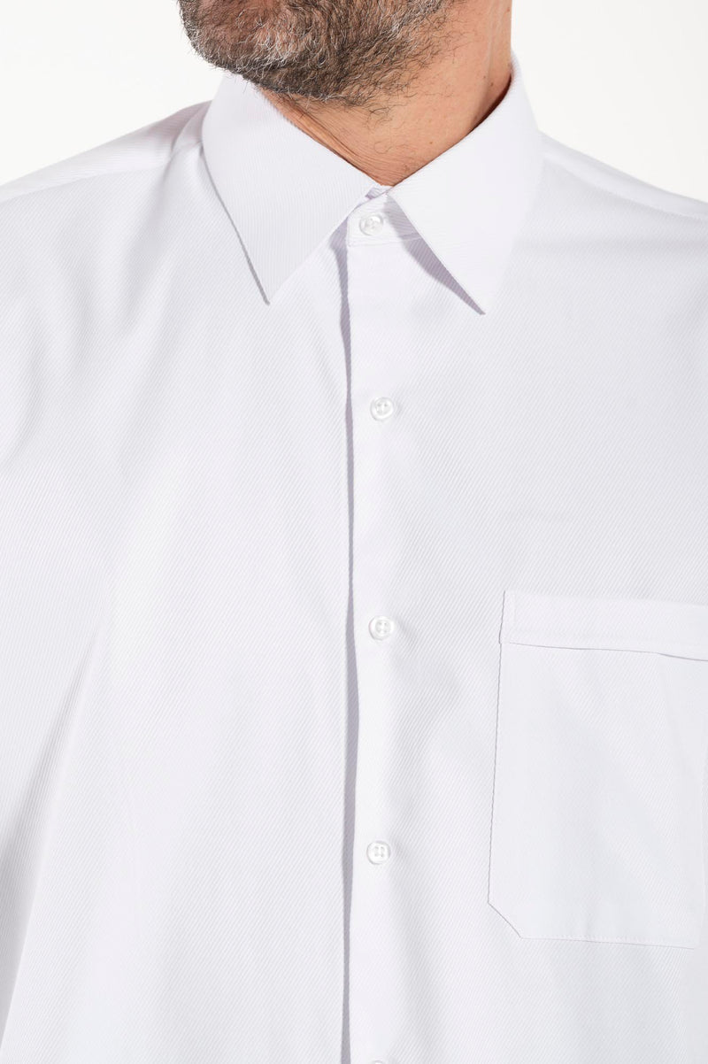Camicia Avignone - Bianco - Borghese - Elasticizzata - Manica Lunga