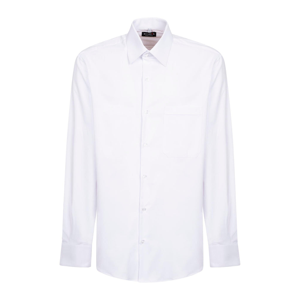 Camicia Avignone - Bianco - Borghese - Elasticizzata - Manica Lunga