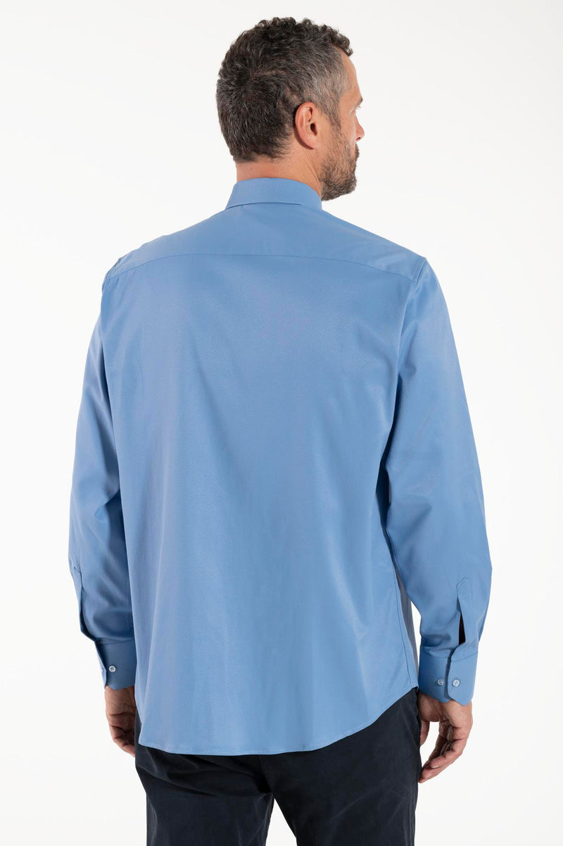 Camicia Avignone - Celeste - Borghese - Elasticizzata - Manica Lunga