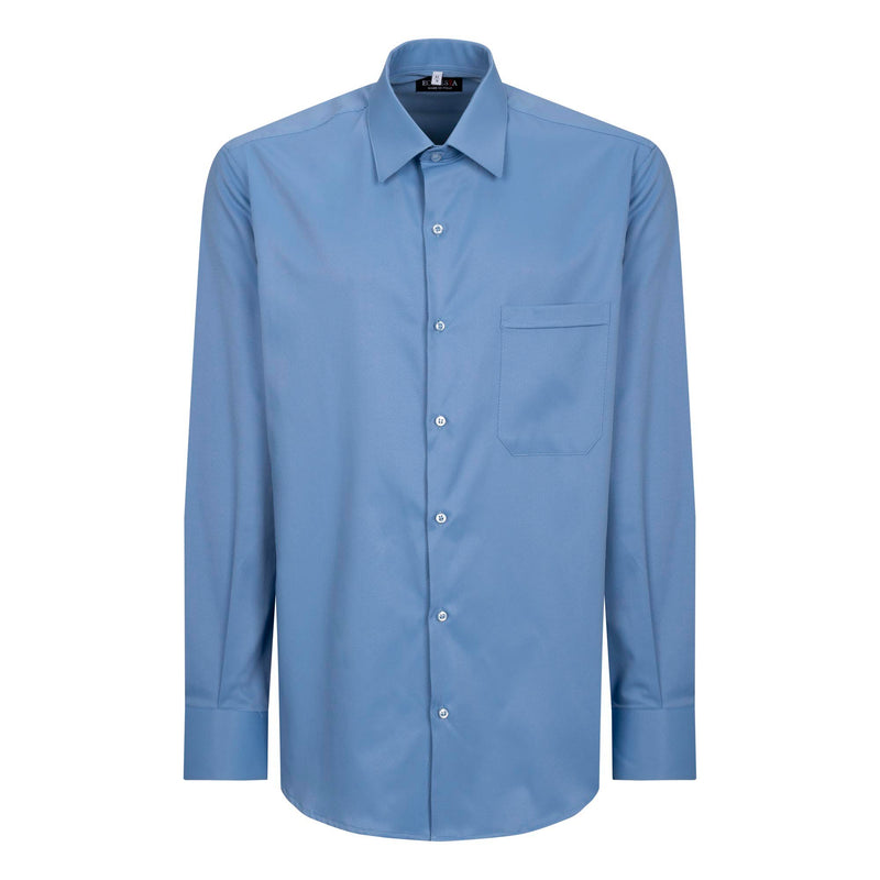 Camicia Avignone - Celeste - Borghese - Elasticizzata - Manica Lunga