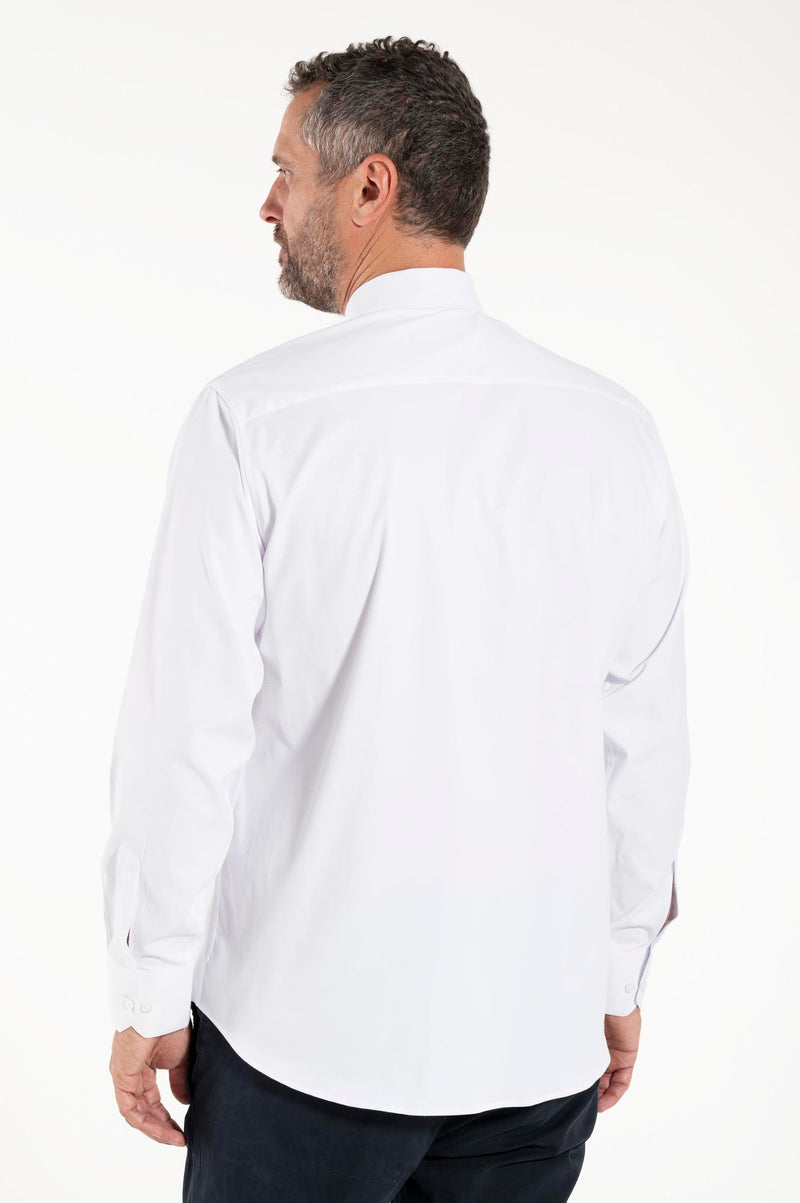 Camicia Avignone - Bianco - Clergy - Elasticizzata - Manica Lunga