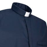 Camicia Avignone - Blu - Clergy - Elasticizzata - Manica Lunga