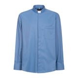 Camicia Avignone - Celeste - Clergy - Elasticizzata - Manica Lunga