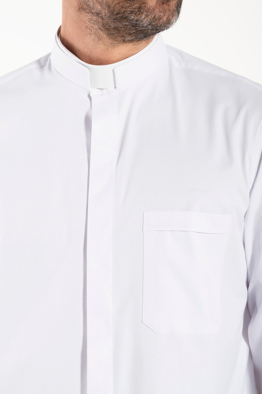 Camisa Avignone - Blanco - Romana - Elástica - Manga Larga