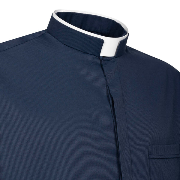 Camicia Avignone - Blu - Romano - Elasticizzata - Manica Lunga