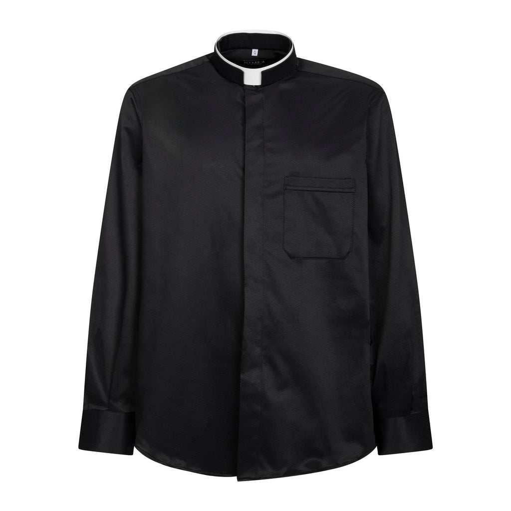 Camisa Avignone - Negro - Romana - Elástica - Manga Larga