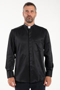 Camisa Avignone - Negro - Romana - Elástica - Manga Larga