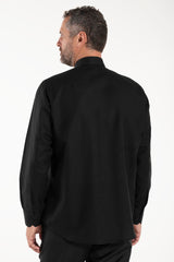 NEW - Camicia in Lino - Nero - Clergy - Manica Lunga