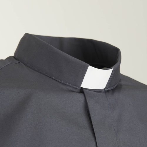 Camisa 100% Algodão - Antracite - Clero - Manga Longa