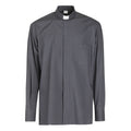 Camicia 100% Cotone - Antracite - Clergy - Manica Lunga