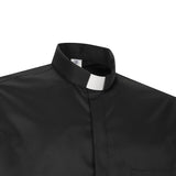 Camicia Avignone - Nero - Clergy - Elasticizzata - Manica Lunga