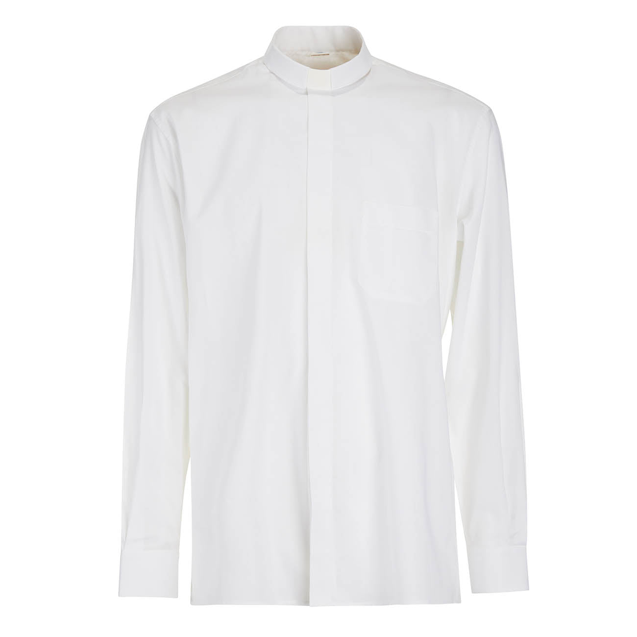 Camicia 100% Cotone - Bianco - Clergy - Manica Lunga