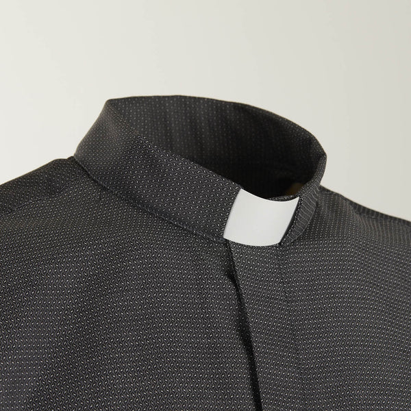 Boston Shirt - Anthracite - Clergy - Easy Iron - Short Sleeve