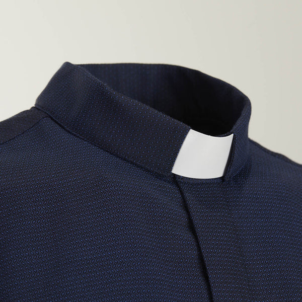 Boston Shirt - Blue - Clergy - Easy Iron - Short Sleeve