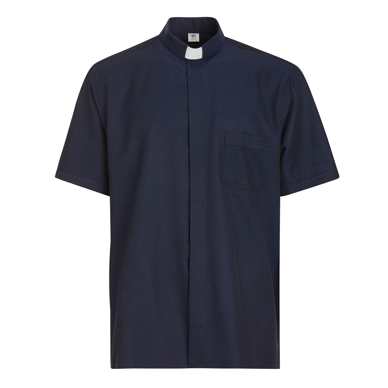 Camicia Boston - Blu - Clergy - Facile Stiro - Manica Corta