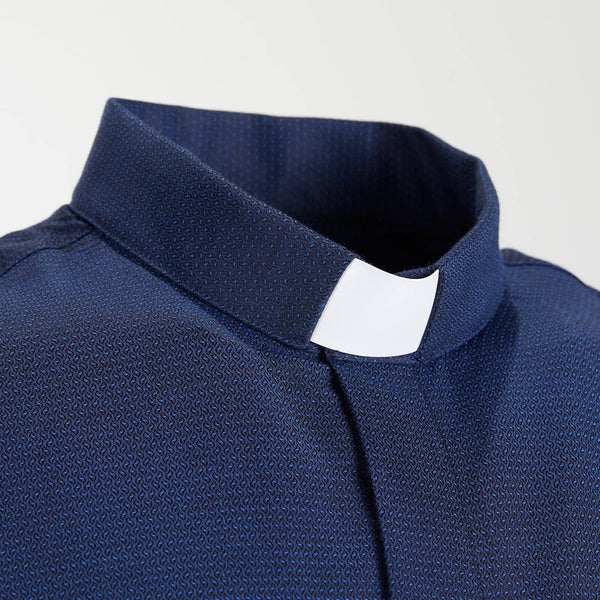 Boston Shirt - Blue - Clergy - Easy Iron - Long Sleeve
