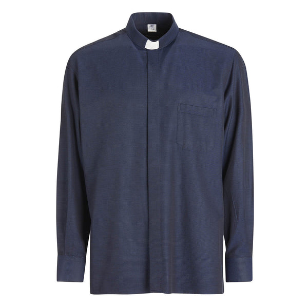 Boston Shirt - Blue - Clergy - Easy Iron - Long Sleeve