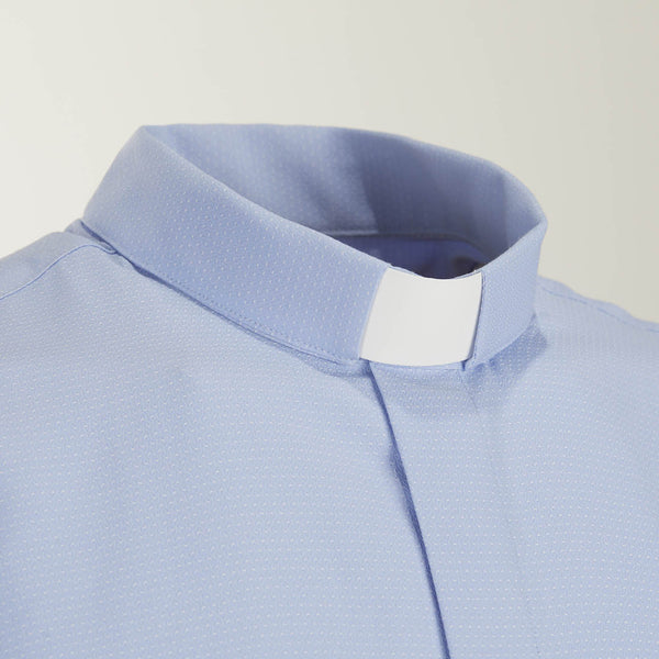Boston Shirt - Sky - Clergy - Easy Iron - Short Sleeve